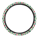 Merry Christmas Tree Pattern Print Car Steering Wheel Cover