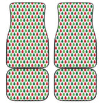 Merry Christmas Tree Pattern Print Front and Back Car Floor Mats