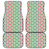 Merry Christmas Tree Pattern Print Front and Back Car Floor Mats