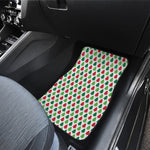 Merry Christmas Tree Pattern Print Front and Back Car Floor Mats