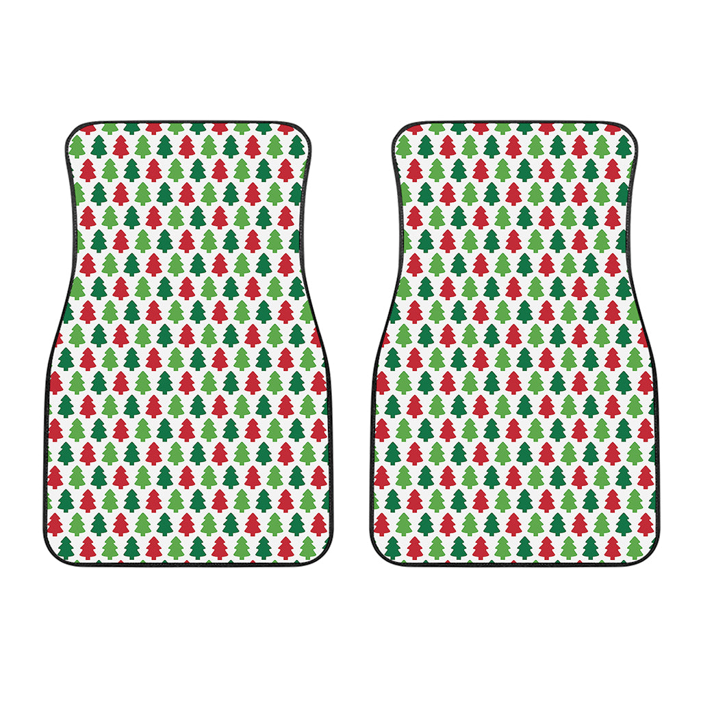 Merry Christmas Tree Pattern Print Front Car Floor Mats