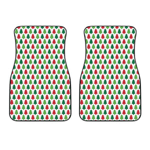 Merry Christmas Tree Pattern Print Front Car Floor Mats