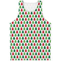 Merry Christmas Tree Pattern Print Men's Tank Top