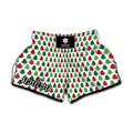 Merry Christmas Tree Pattern Print Muay Thai Boxing Shorts