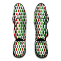 Merry Christmas Tree Pattern Print Muay Thai Shin Guards