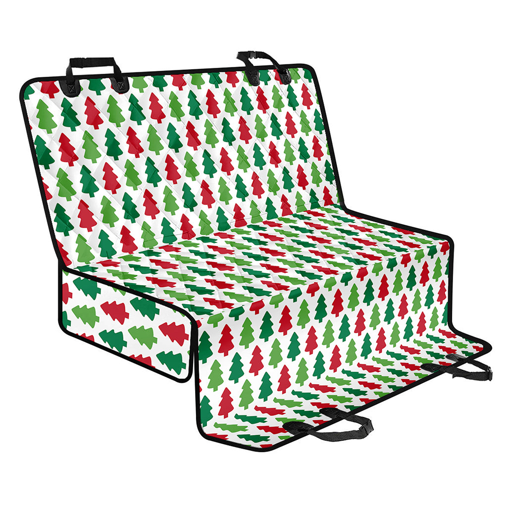 Merry Christmas Tree Pattern Print Pet Car Back Seat Cover