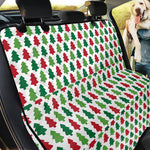 Merry Christmas Tree Pattern Print Pet Car Back Seat Cover