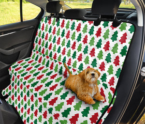 Merry Christmas Tree Pattern Print Pet Car Back Seat Cover