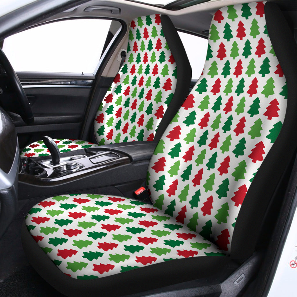 Merry Christmas Tree Pattern Print Universal Fit Car Seat Covers