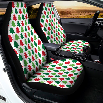 Merry Christmas Tree Pattern Print Universal Fit Car Seat Covers
