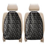 Metal Chainmail Pattern Print Car Seat Organizers