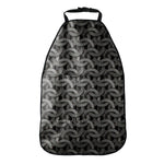 Metal Chainmail Pattern Print Car Seat Organizers