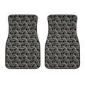 Metal Chainmail Pattern Print Front Car Floor Mats