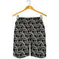 Metal Chainmail Pattern Print Men's Shorts