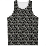 Metal Chainmail Pattern Print Men's Tank Top