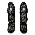 Metal Chainmail Pattern Print Muay Thai Shin Guards