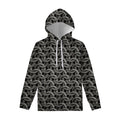 Metal Chainmail Pattern Print Pullover Hoodie