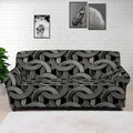 Metal Chainmail Pattern Print Sofa Cover