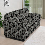 Metal Chainmail Pattern Print Sofa Cover