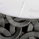 Metal Chainmail Pattern Print Sofa Cover