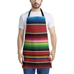 Mexican Serape Blanket Pattern Print Apron