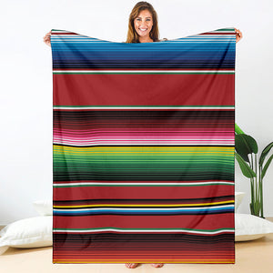 Mexican Serape Blanket Pattern Print Blanket