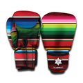 Mexican Serape Blanket Pattern Print Boxing Gloves