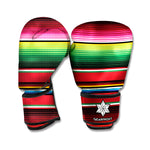 Mexican Serape Blanket Pattern Print Boxing Gloves