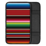 Mexican Serape Blanket Pattern Print Car Center Console Cover