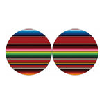 Mexican Serape Blanket Pattern Print Car Coasters