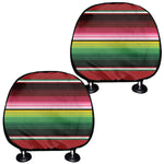 Mexican Serape Blanket Pattern Print Car Headrest Covers