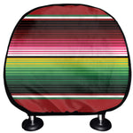 Mexican Serape Blanket Pattern Print Car Headrest Covers