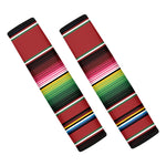 Mexican Serape Blanket Pattern Print Car Seat Belt Covers