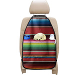 Mexican Serape Blanket Pattern Print Car Seat Organizers