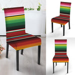 Mexican Serape Blanket Pattern Print Dining Chair Slipcover