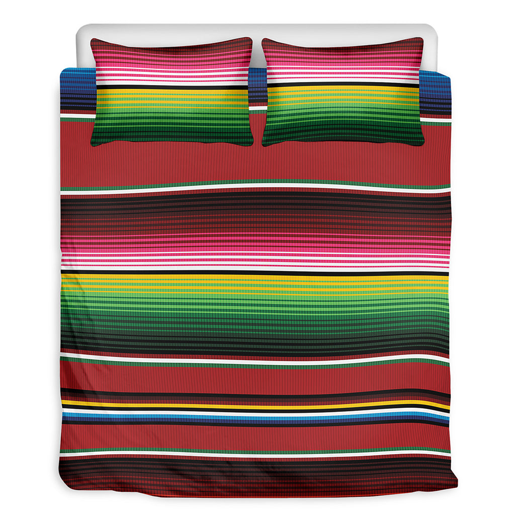 Mexican Serape Blanket Pattern Print Duvet Cover Bedding Set