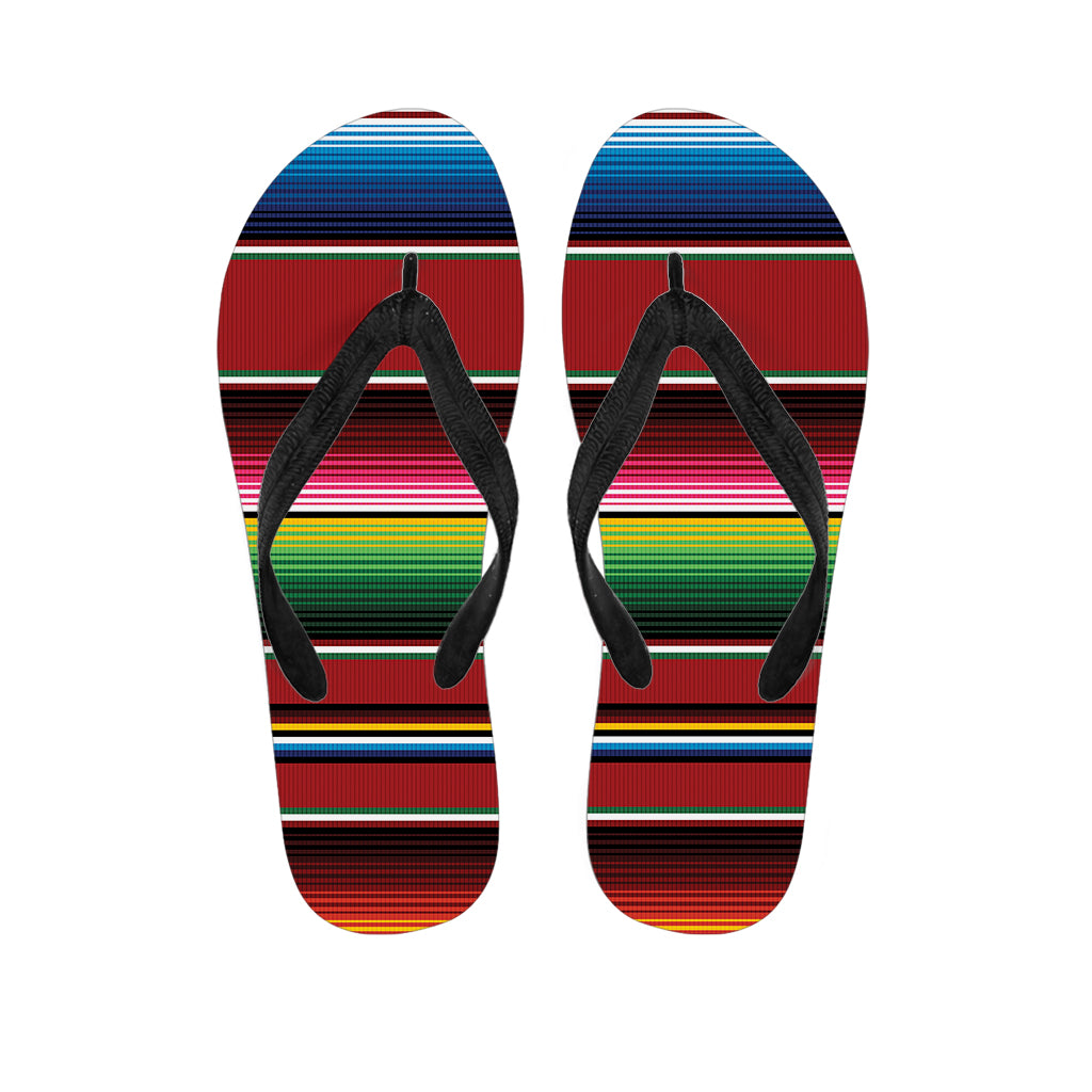 Mexican Serape Blanket Pattern Print Flip Flops