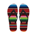 Mexican Serape Blanket Pattern Print Flip Flops