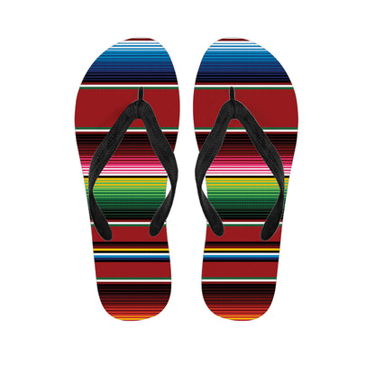 Mexican Serape Blanket Pattern Print Flip Flops