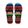 Mexican Serape Blanket Pattern Print Flip Flops