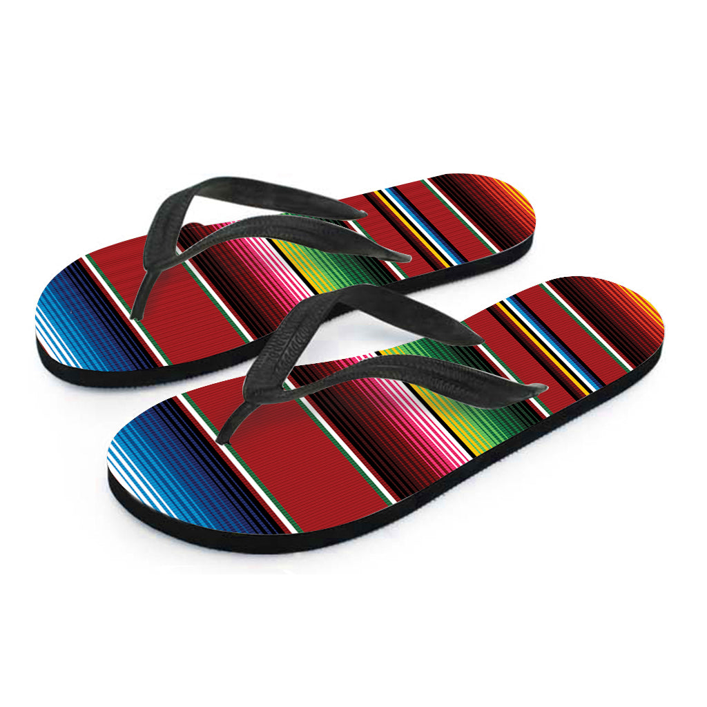 Mexican Serape Blanket Pattern Print Flip Flops