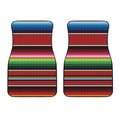 Mexican Serape Blanket Pattern Print Front Car Floor Mats