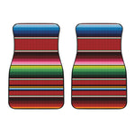 Mexican Serape Blanket Pattern Print Front Car Floor Mats