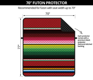 Mexican Serape Blanket Pattern Print Futon Protector