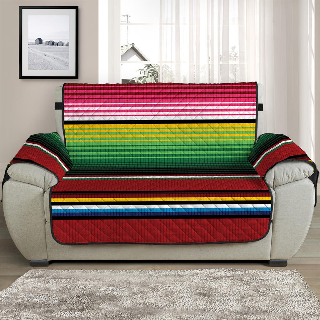 Mexican Serape Blanket Pattern Print Half Sofa Protector