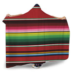 Mexican Serape Blanket Pattern Print Hooded Blanket