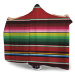 Mexican Serape Blanket Pattern Print Hooded Blanket