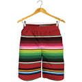 Mexican Serape Blanket Pattern Print Men's Shorts