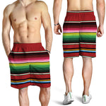 Mexican Serape Blanket Pattern Print Men's Shorts