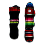 Mexican Serape Blanket Pattern Print Muay Thai Shin Guard